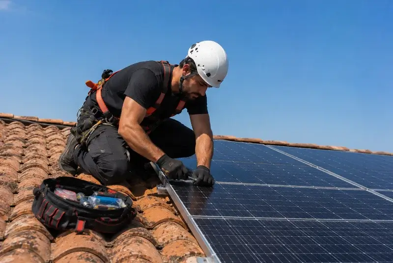 Maintenance et monitoring de panneaux solaires à Tourcoing